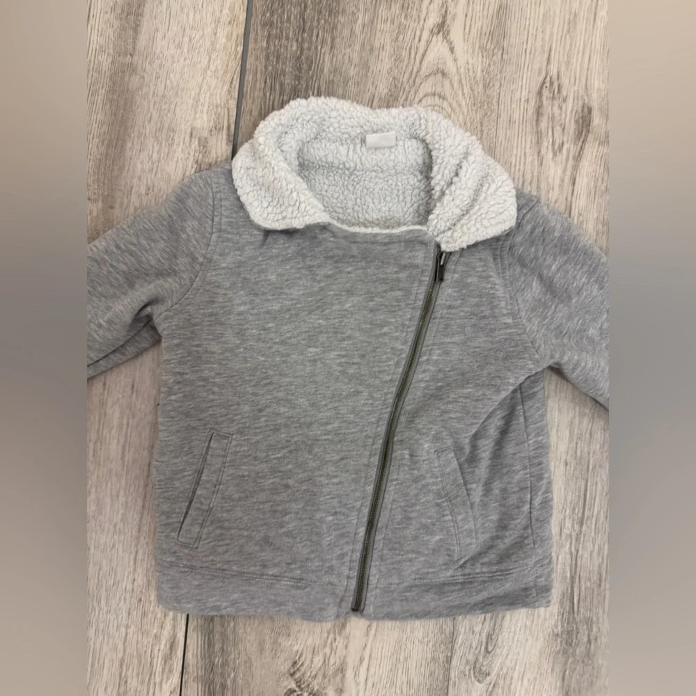 Gray Kids' Sherpa-Lined Jacket